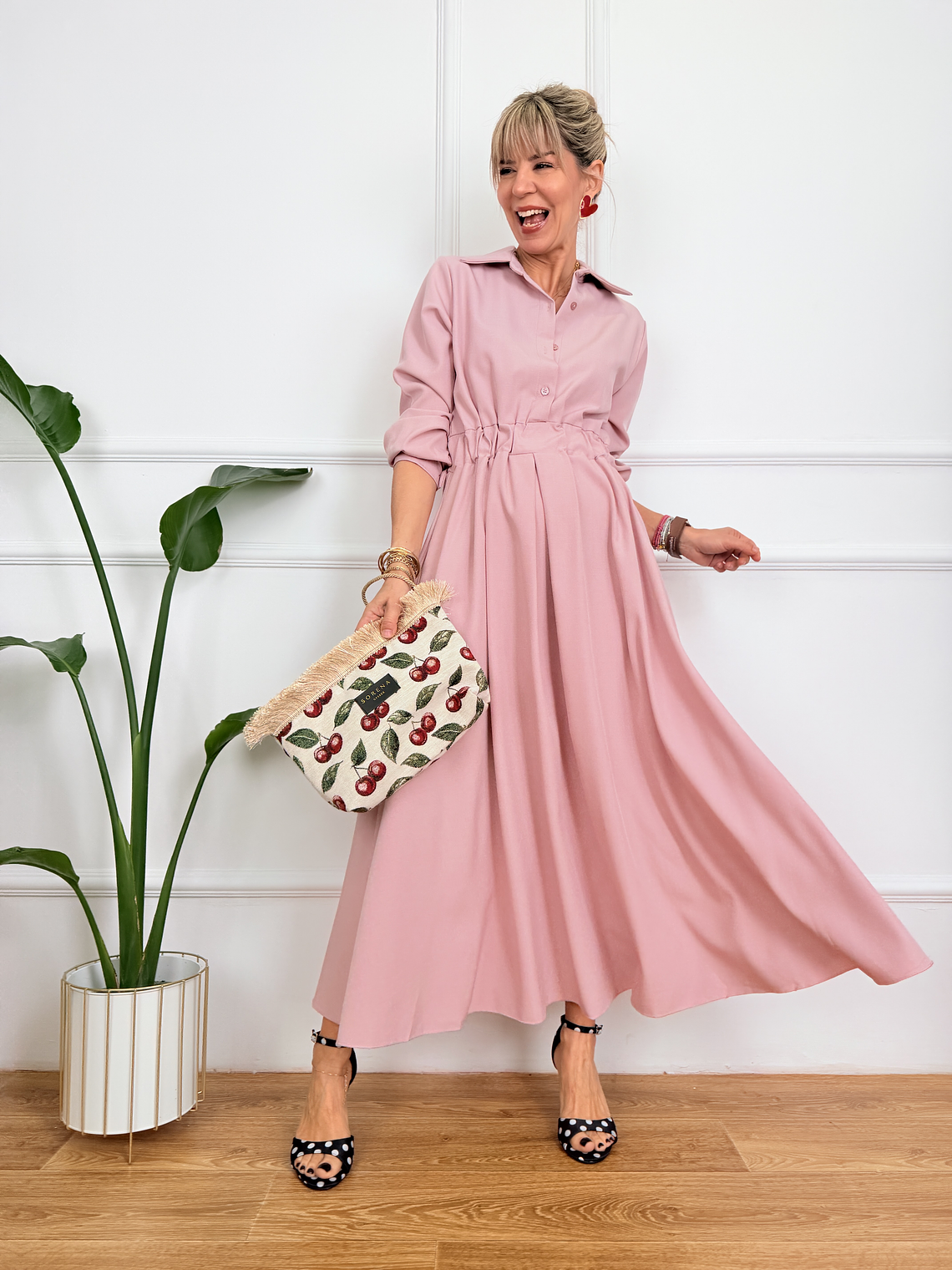 Adriana Dress Pink S99187  1