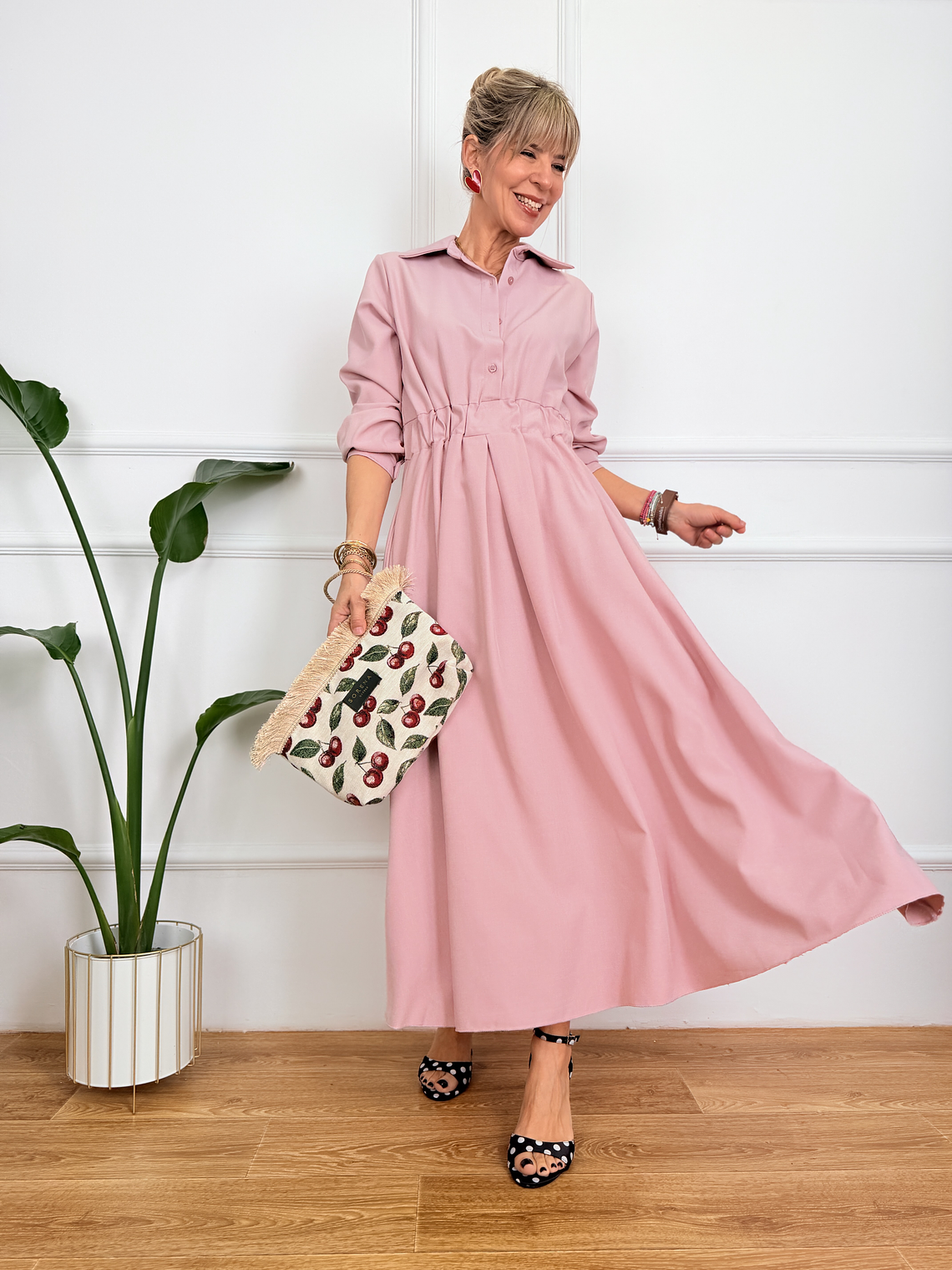 Adriana Dress Pink S99187  2