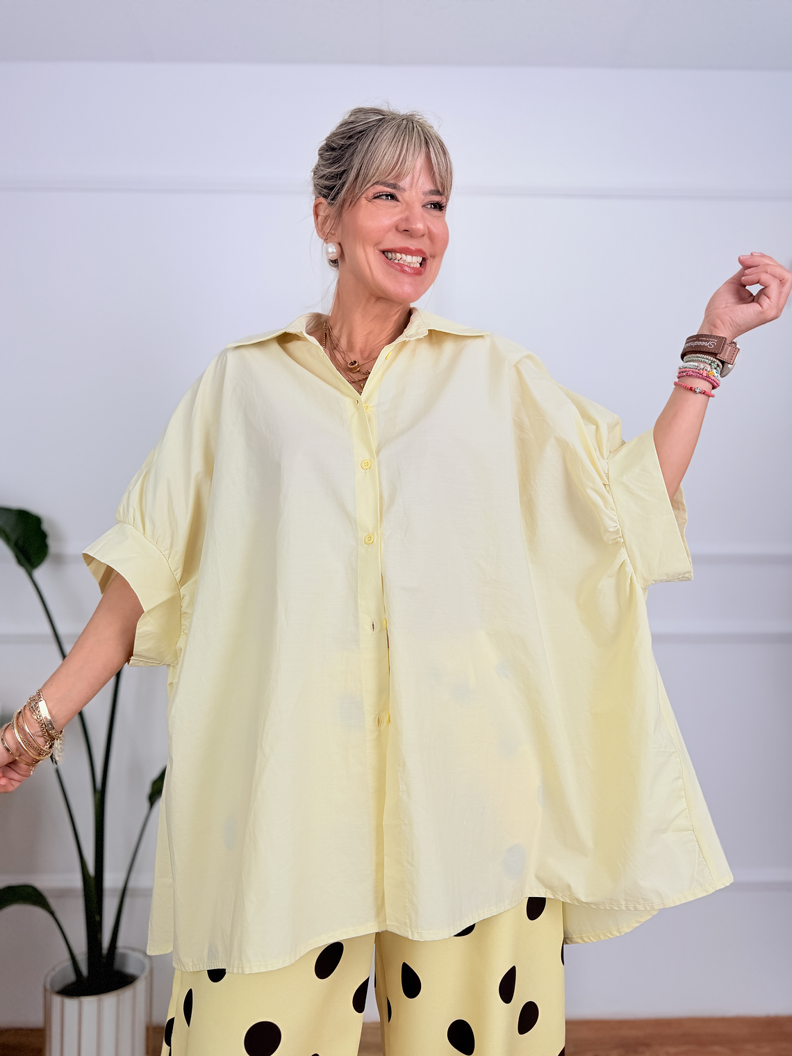 Reina Shirt Υellow 4962  1