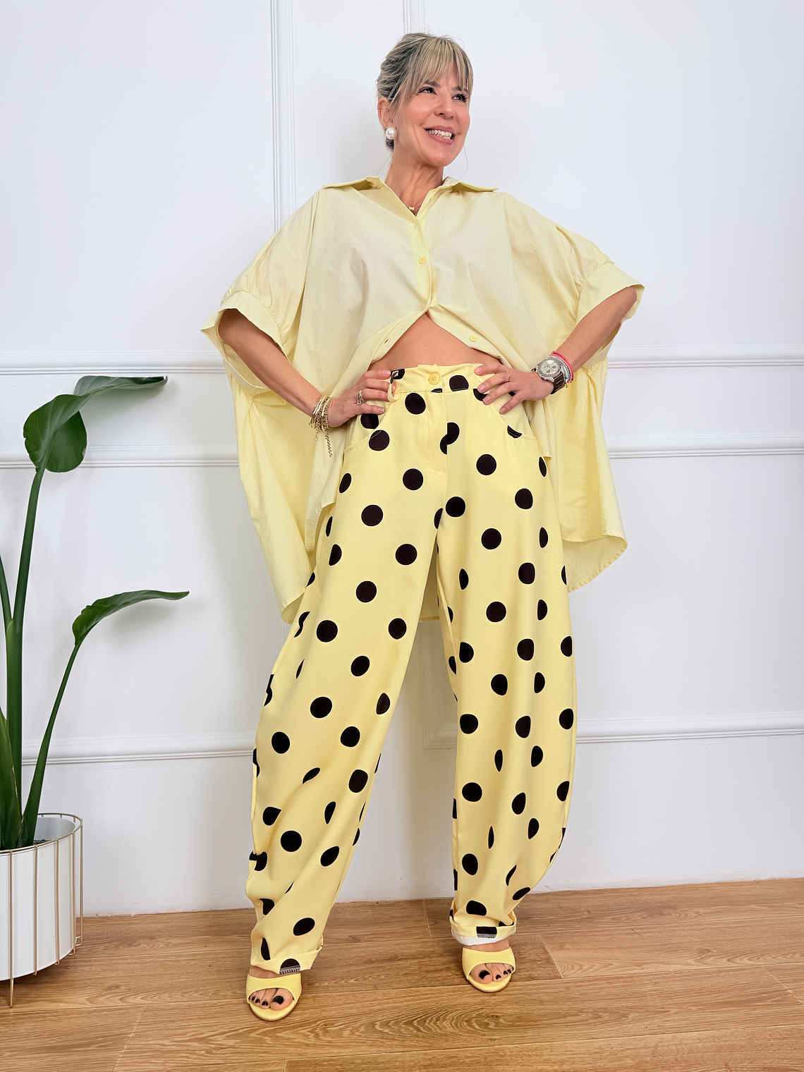 Luz de Luna Pants Yellow 10014  1
