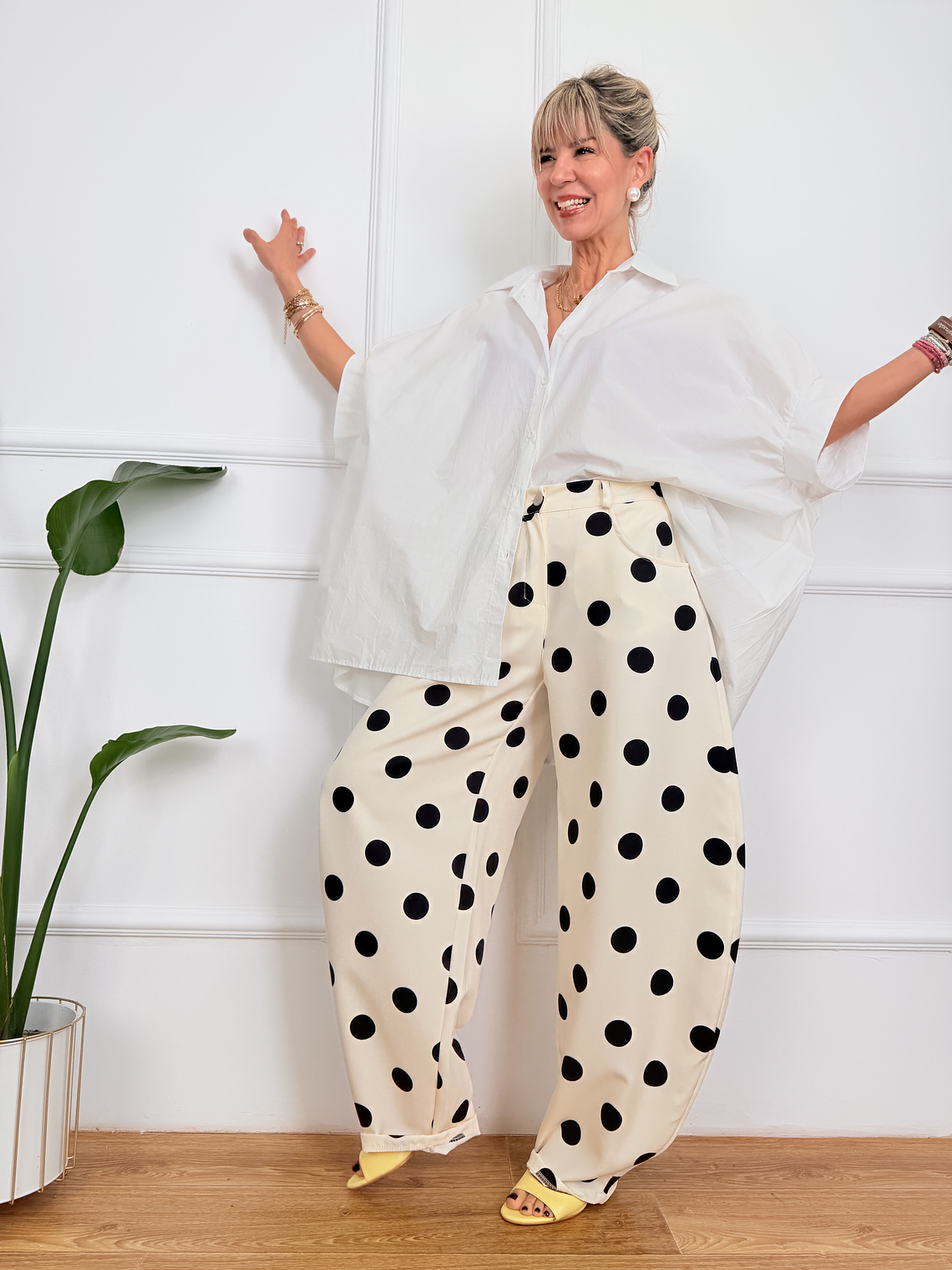 Luz de Luna Pants Ivory 10014 1