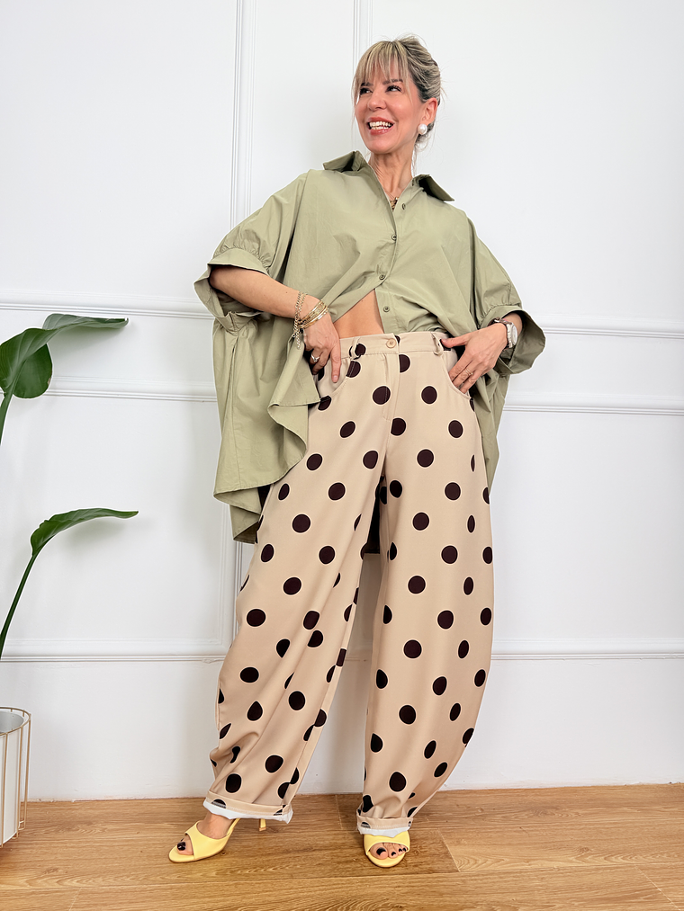 Luz de Luna Pants Beige 10014  1