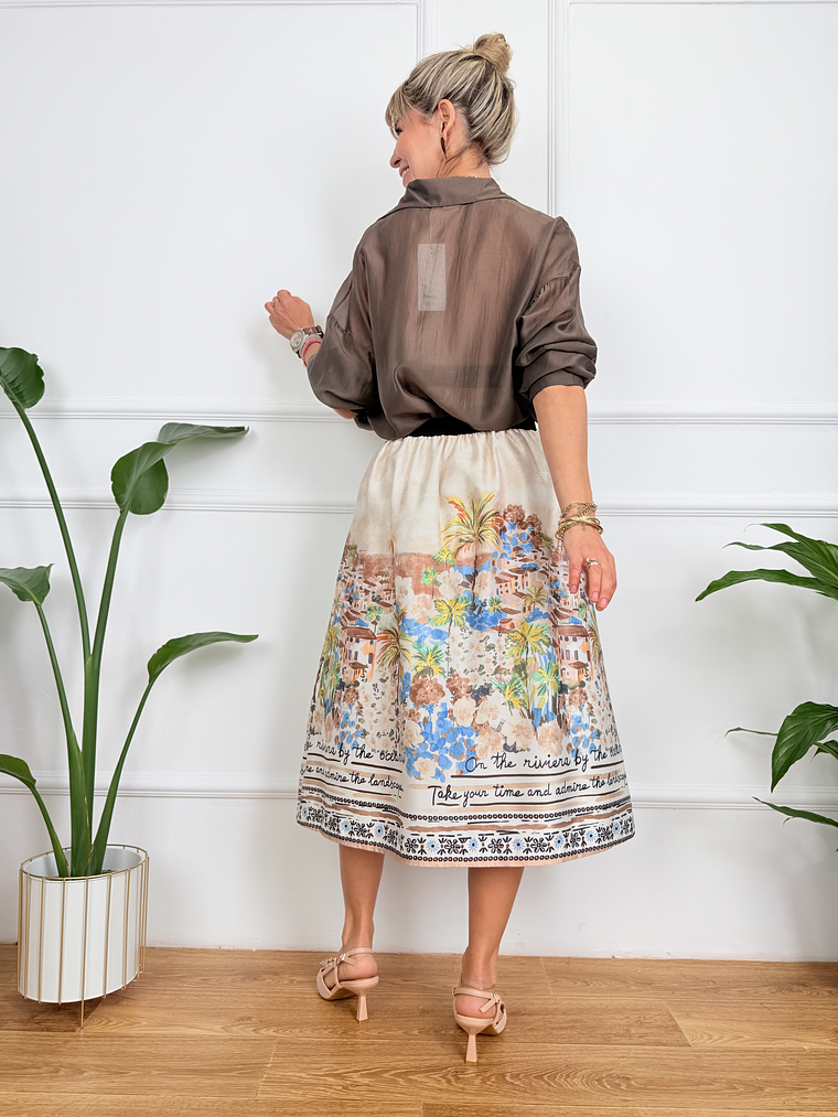 Arianna Skirt Beige 6827 3