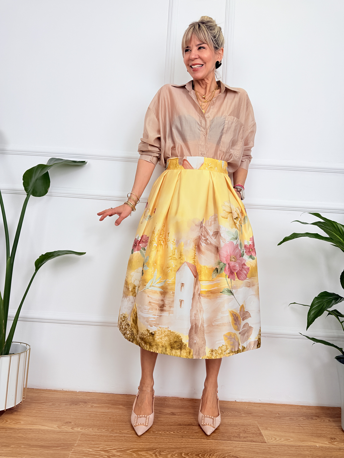 Arianna Skirt Yellow 6827 2