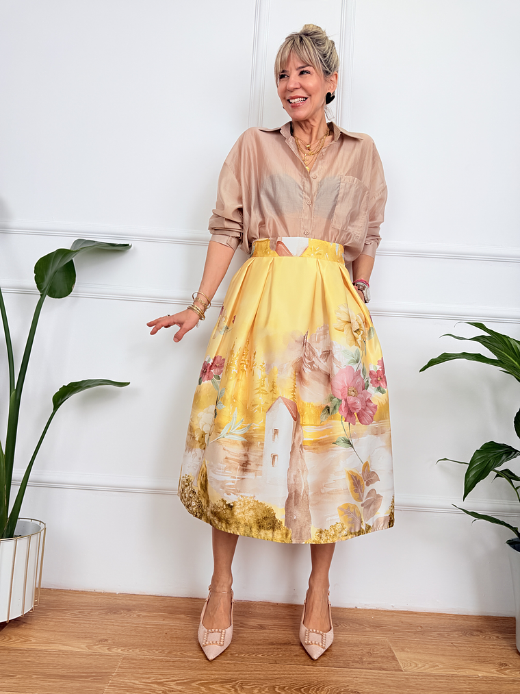 Arianna Skirt Yellow 6827 2