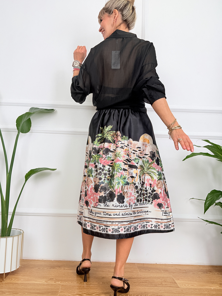 Arianna Skirt Black 6827  3