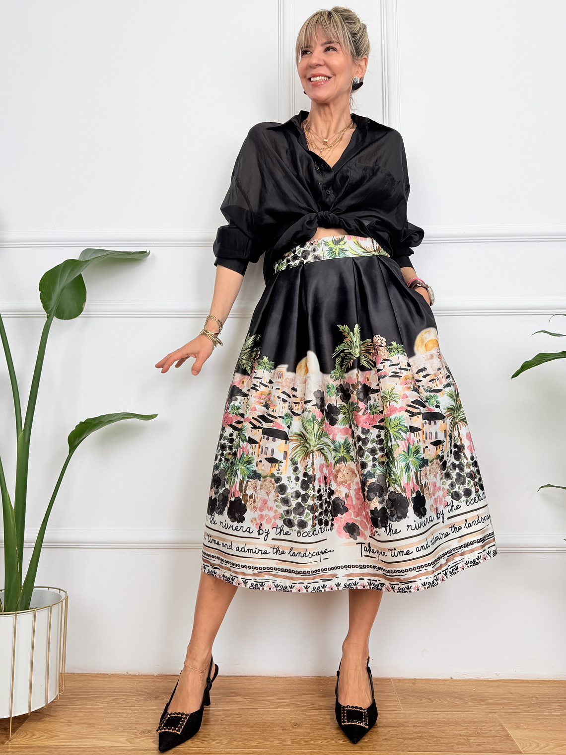 Arianna Skirt Black 6827  2