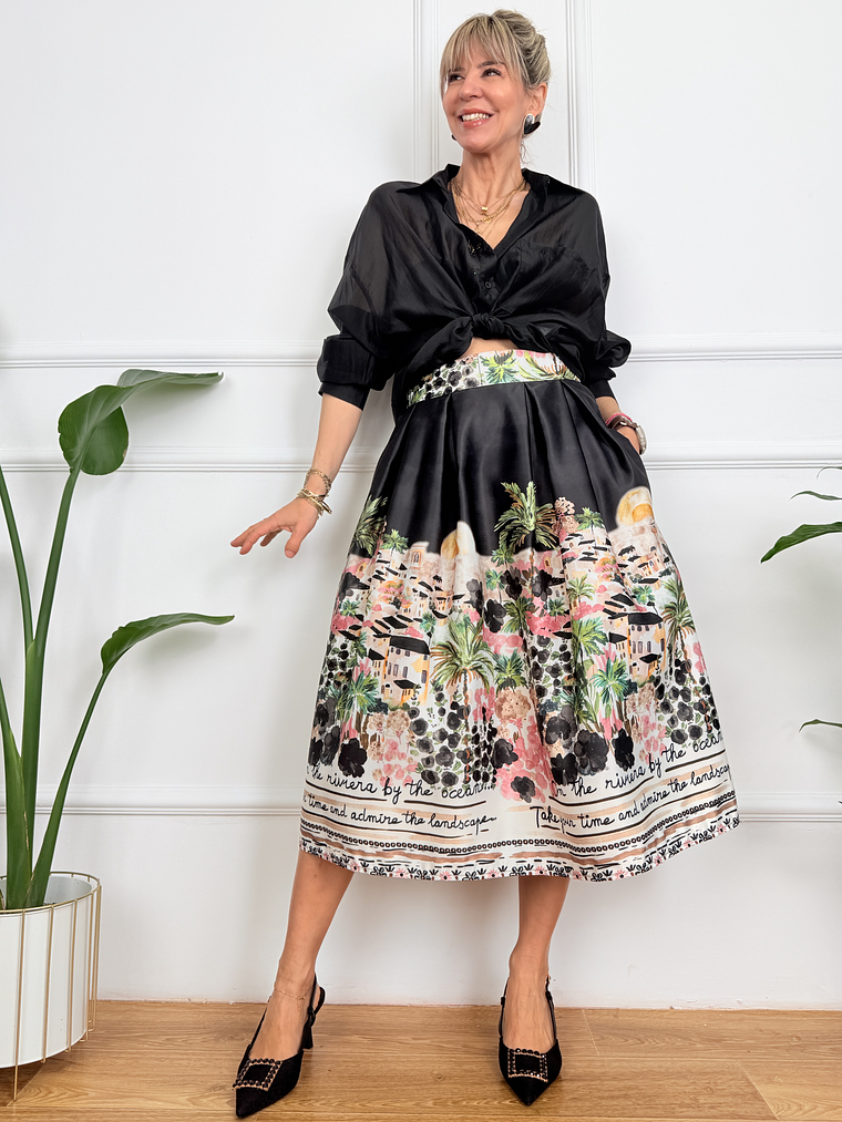 Arianna Skirt Black 6827  2