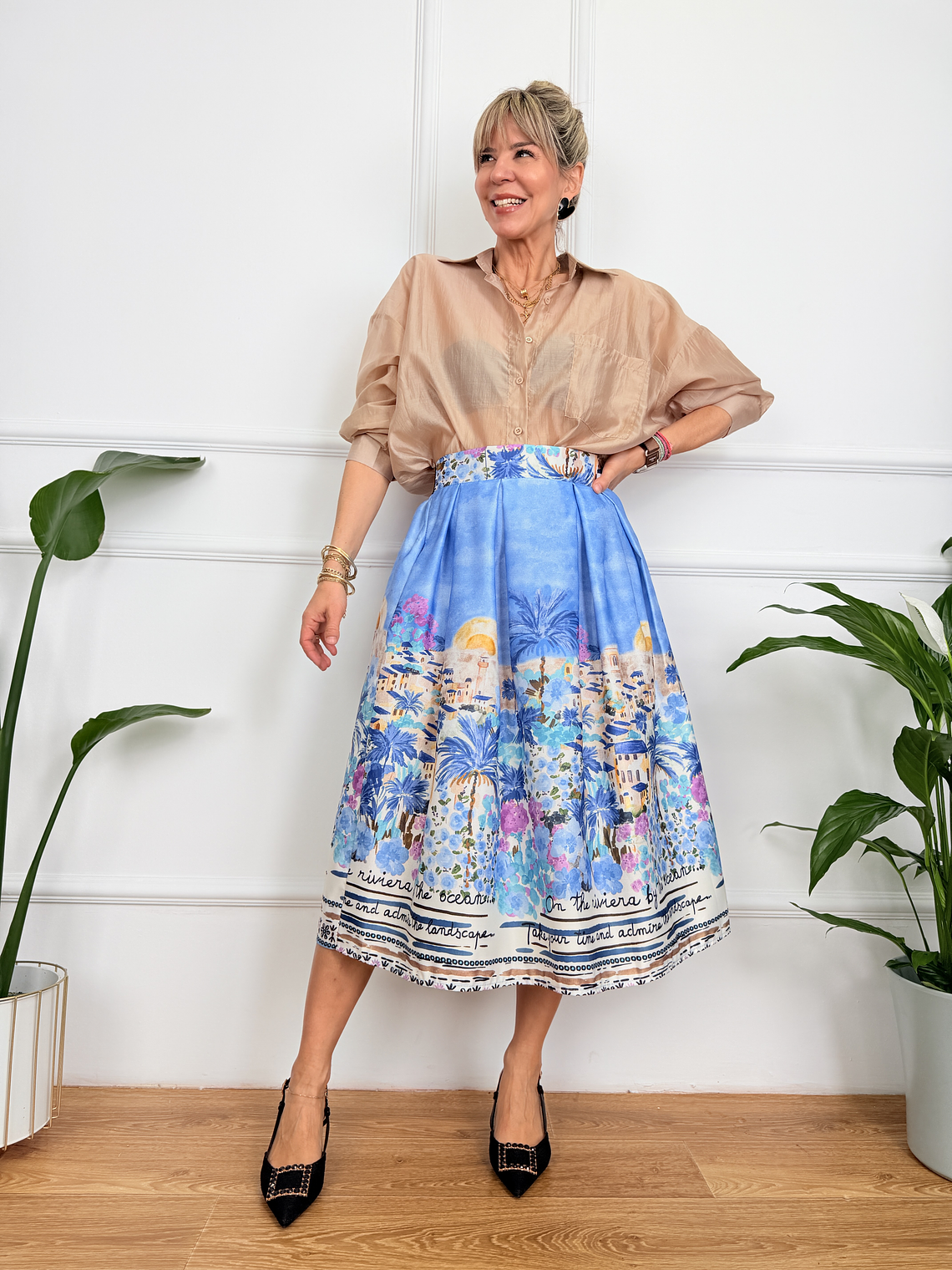 Arianna Skirt Blue 6827  1