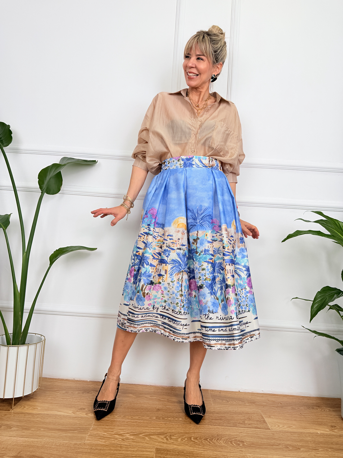 Arianna Skirt Blue 6827  2