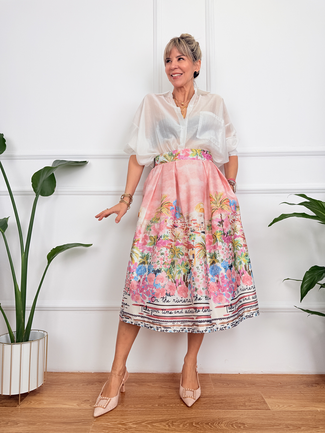 Arianna Skirt Pink 6827 1