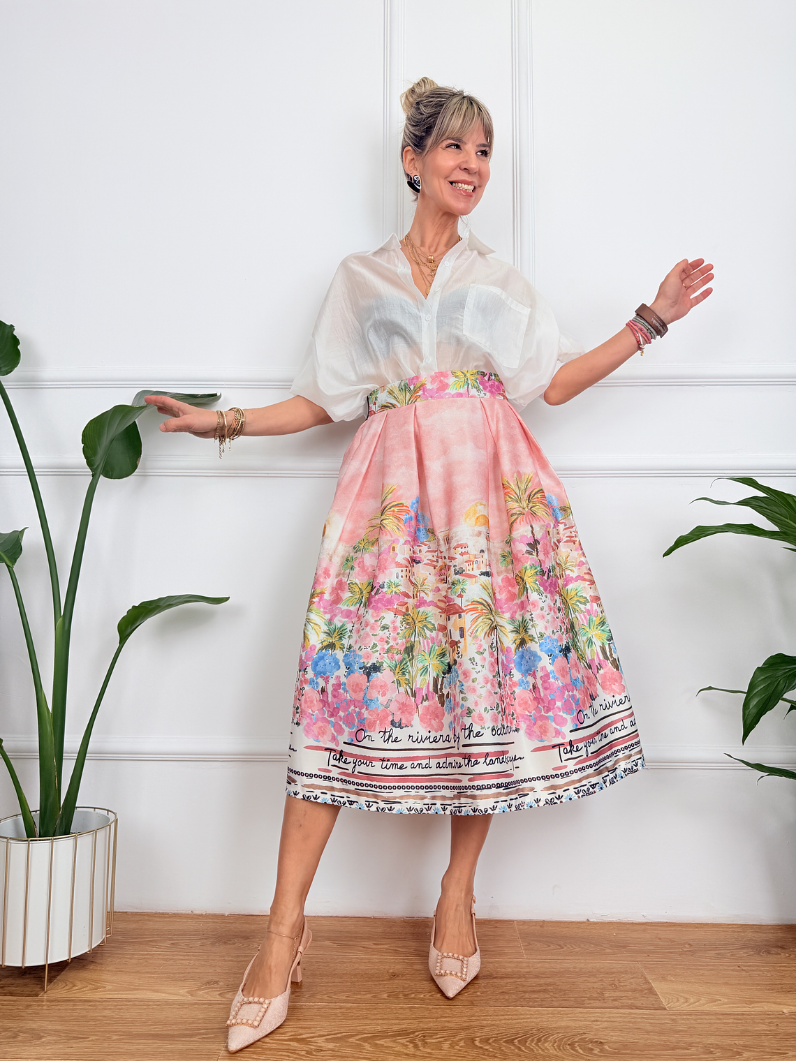 Arianna Skirt Pink 6827 2