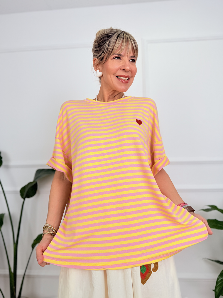 Chloe T-shirt Peach 11689  1