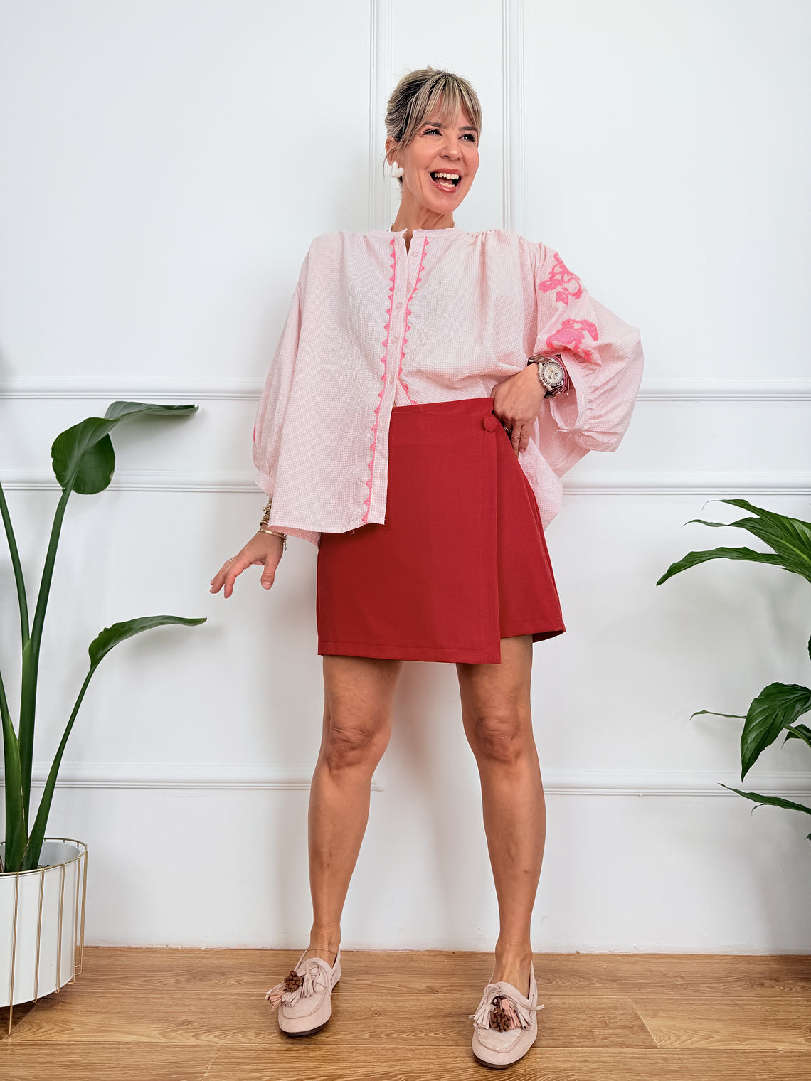 Ines Skort Red 5890 1