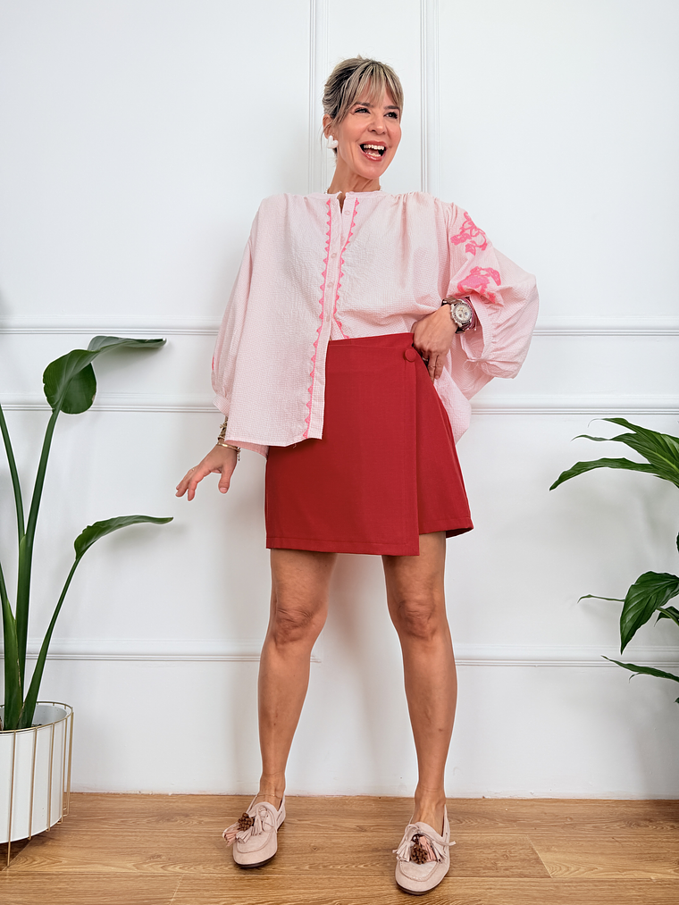 Ines Skort Red 5890 1