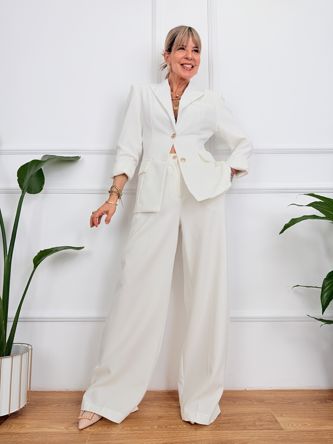 Françoise Suit White 25209  2