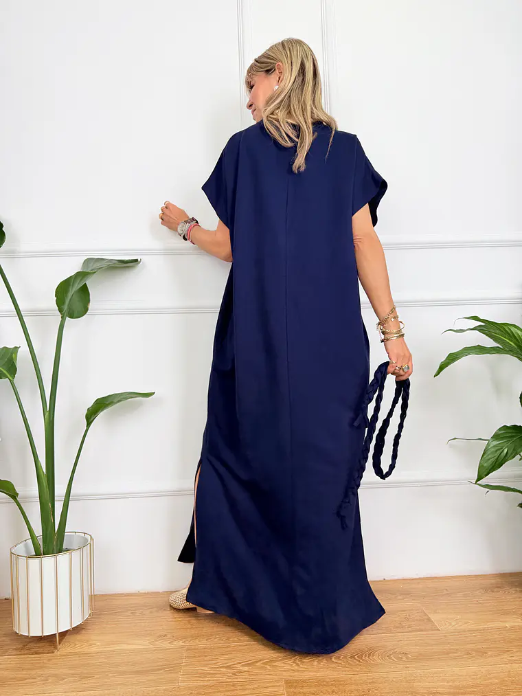 Jade Dress Dark Blue -5258 3
