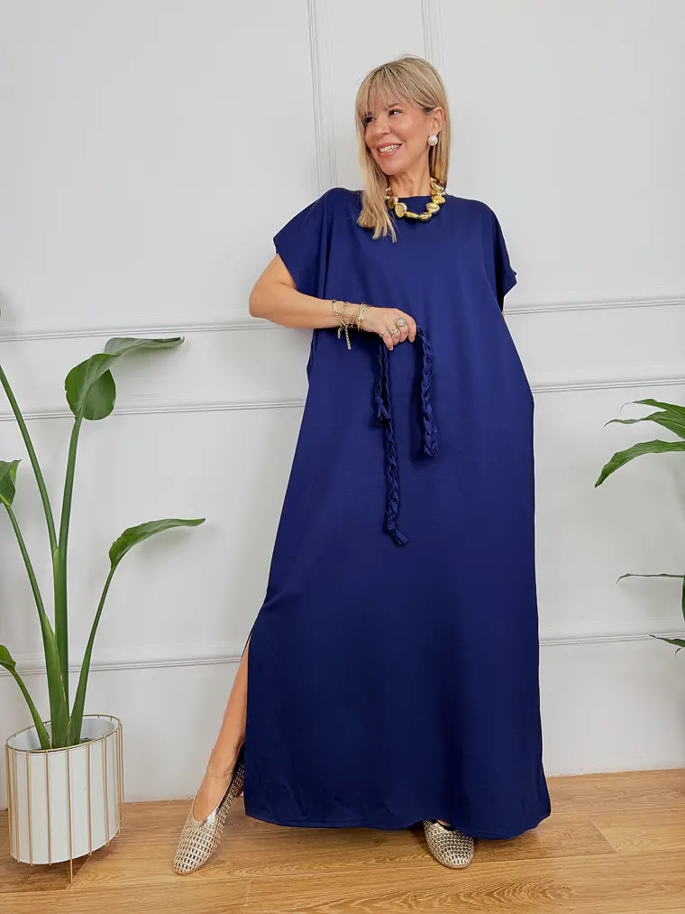 Jade Dress Dark Blue -5258 2