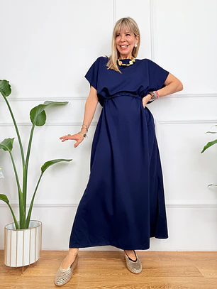 Jade Dress Dark Blue -5258