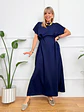 Jade Dress Dark Blue -5258 - thumbnail 1