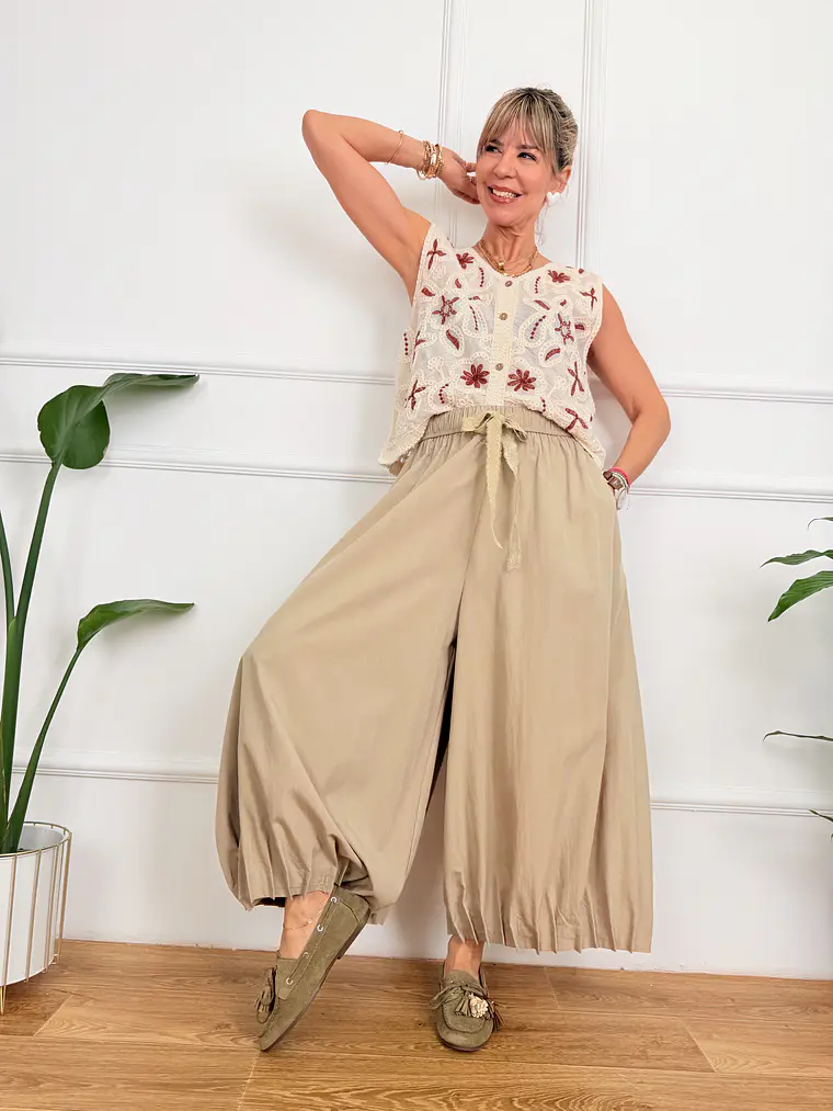 Léa Pants Sand 7082611-2  1