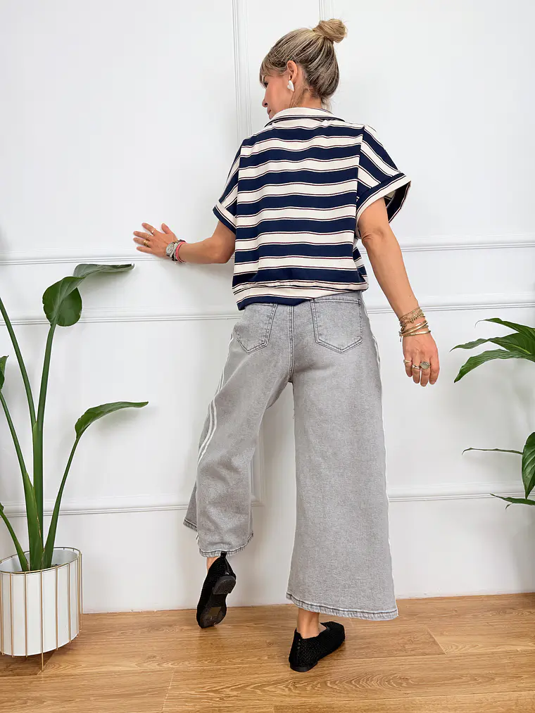 T-shirt Jian Blue 8166 4