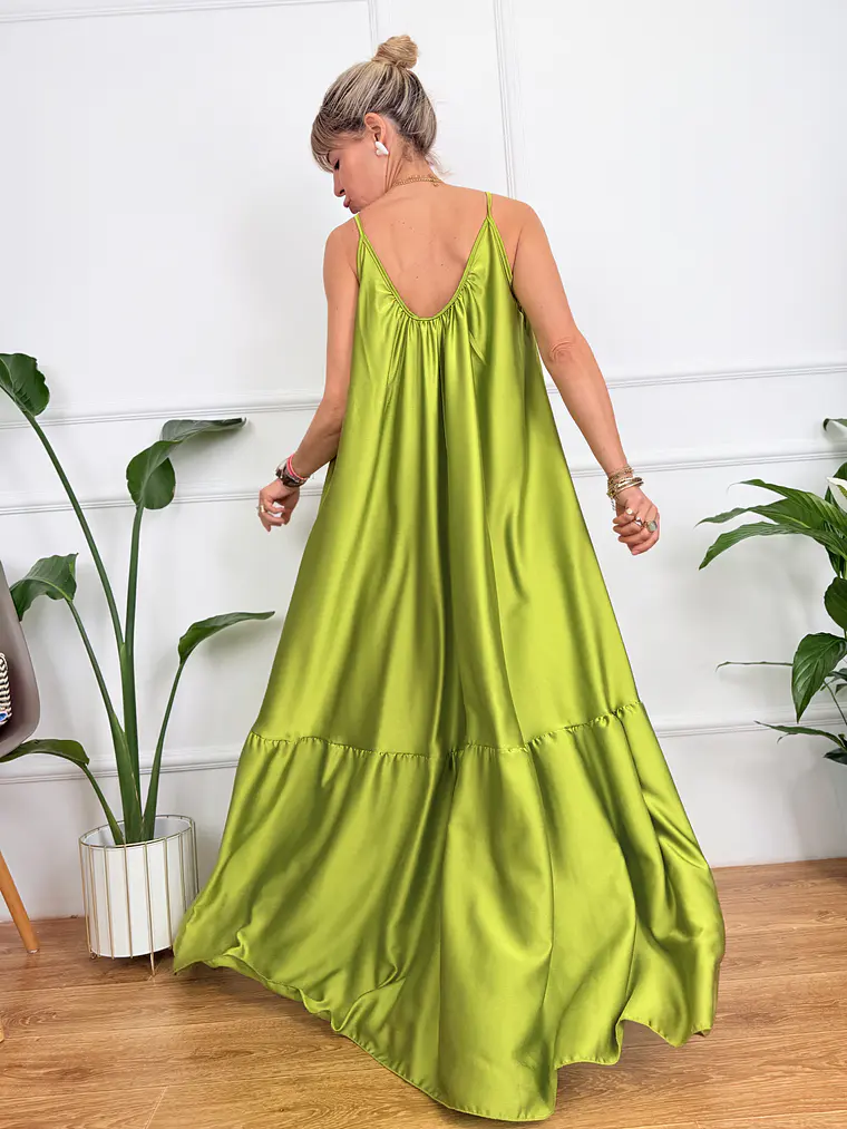 Isolde Dress Lime 6962  3