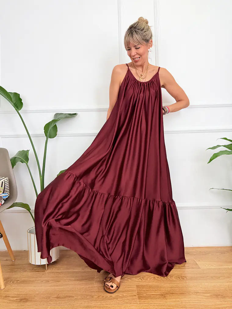 Isolde Dress Wine 6962  2