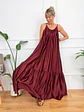 Isolde Dress Wine 6962  - thumbnail 2
