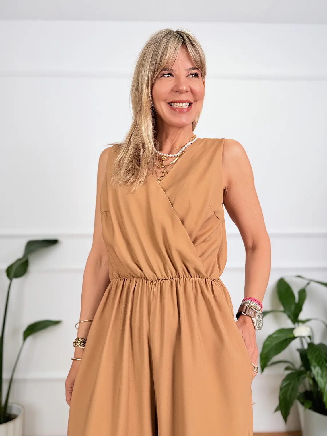 Aella Jumpsuit Camel 20726   5