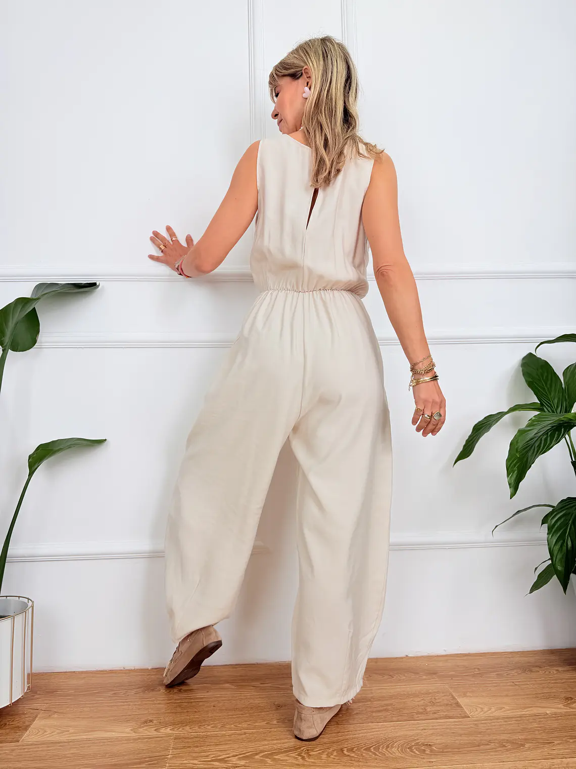 Aella Jumpsuit Ιvory 20726  4