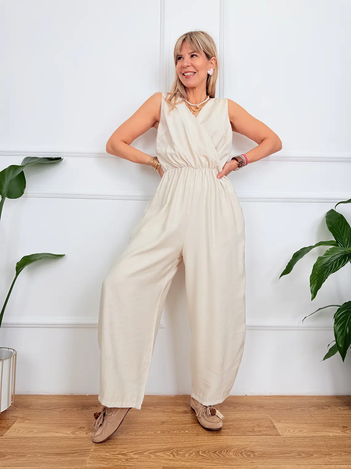 Aella Jumpsuit Ιvory 20726  1