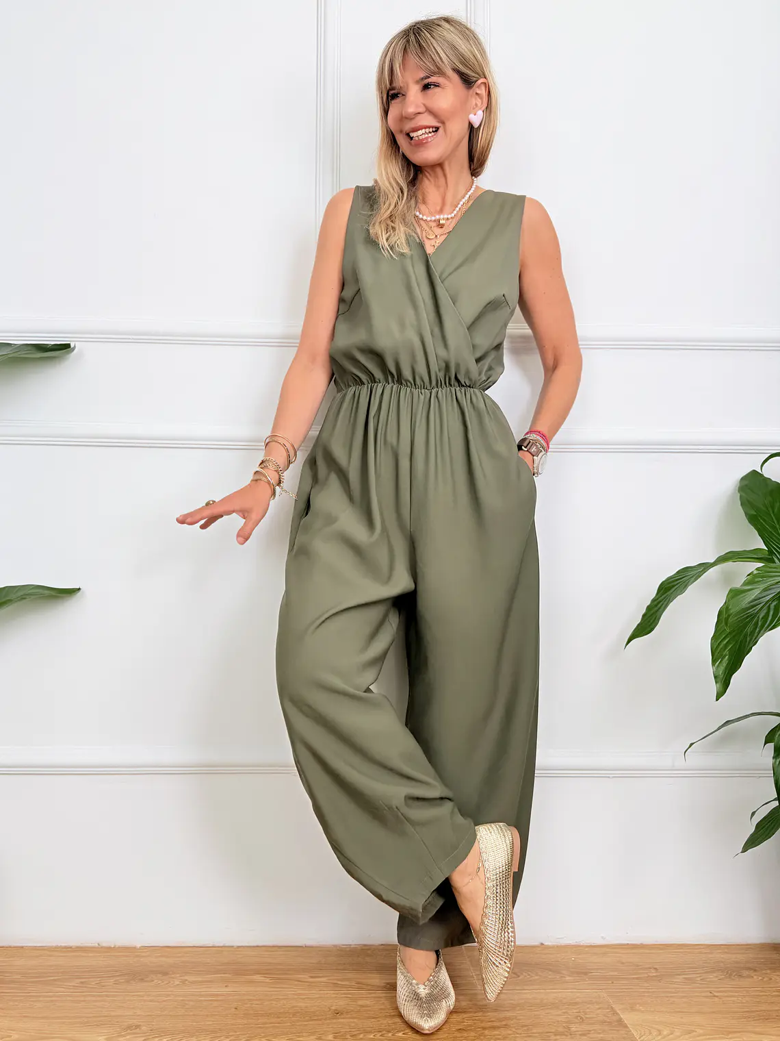 Aella Jumpsuit Chaki 20726 2