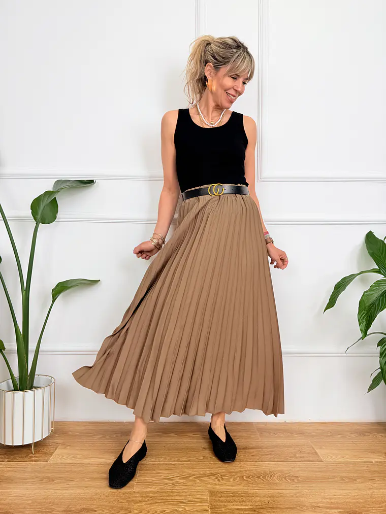 Ezelina Skirt Brown 2815  2