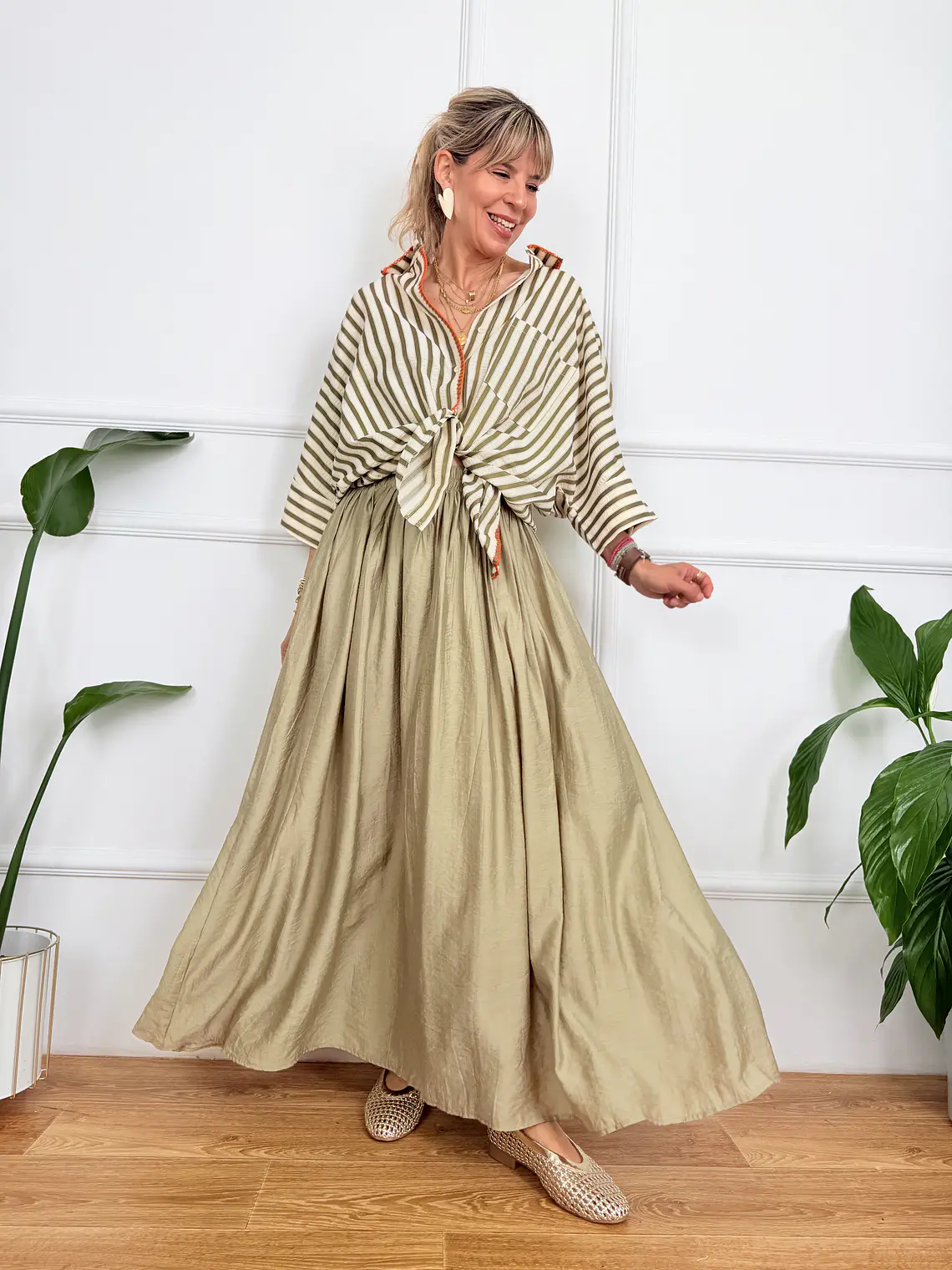 Thalia Skirt Chaki 4962664   2