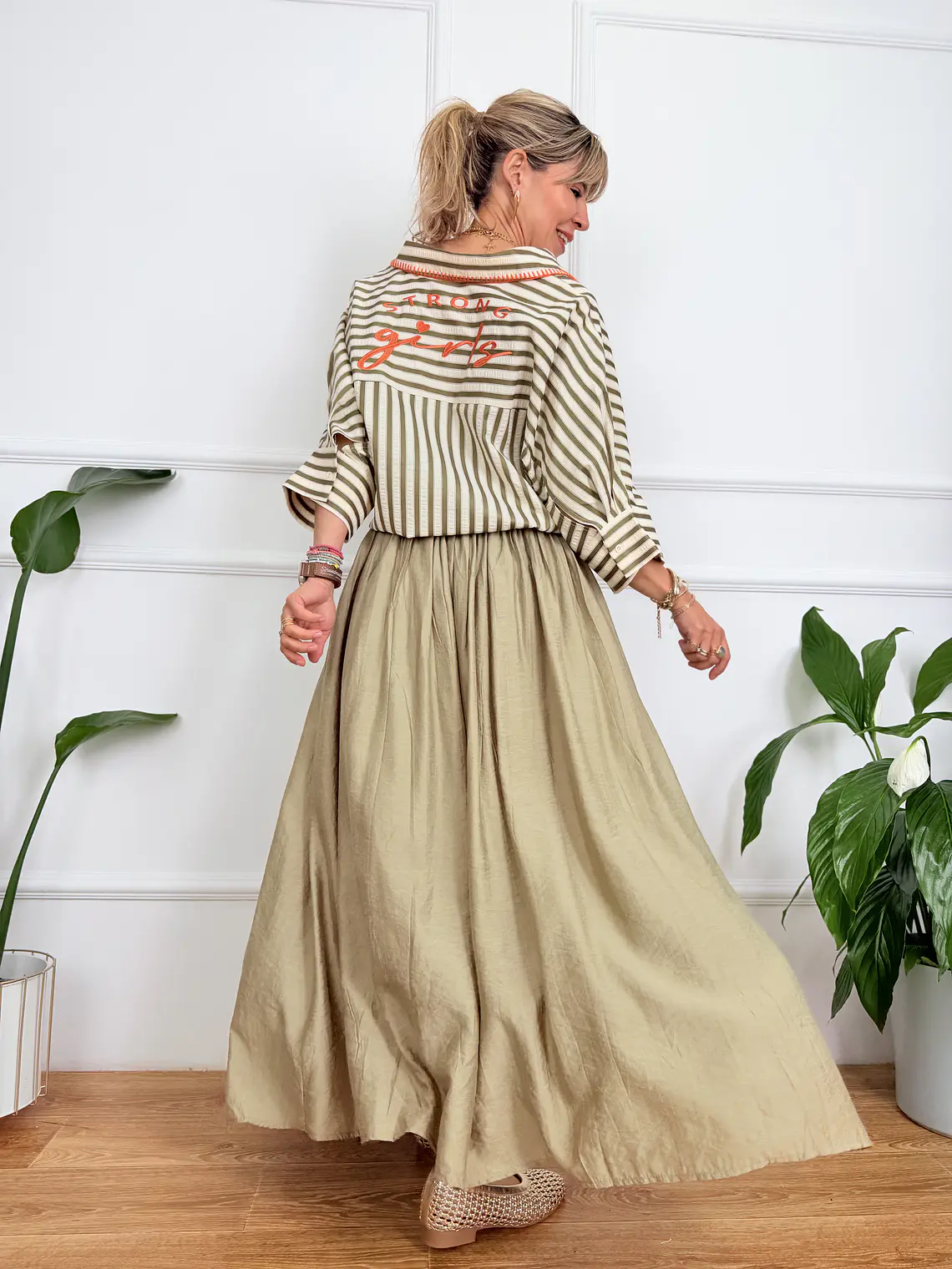 Thalia Skirt Chaki 4962664   3