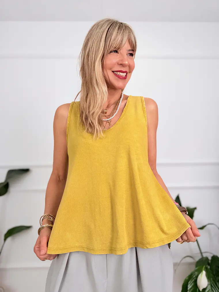 Von Blouse Yellow 9761 1