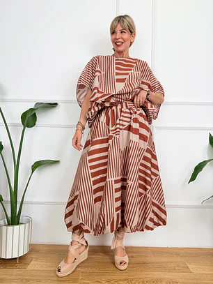 Margaux Set Βurnt Orange 20601 