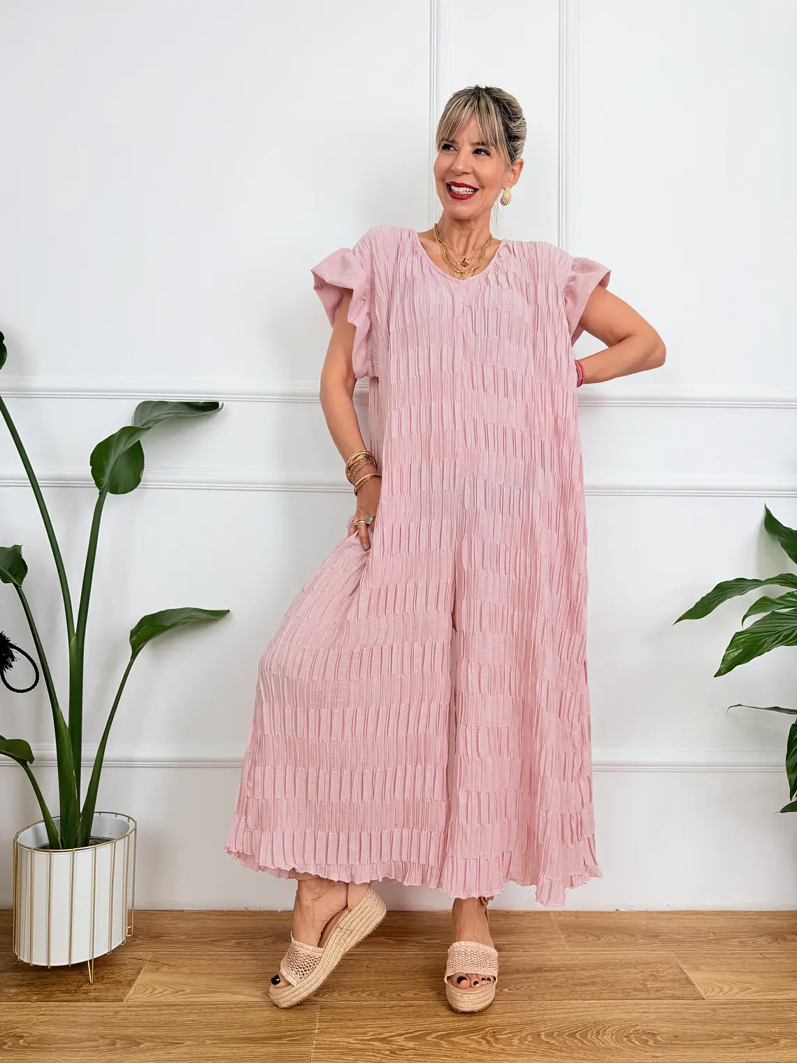 Eulalie Jumpsuit Pink 8789  2