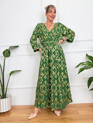Fatima dress green S50534