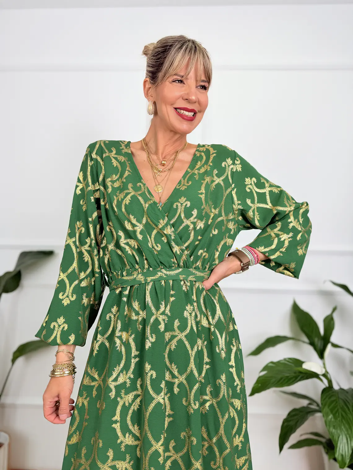 Fatima dress green S50534 4