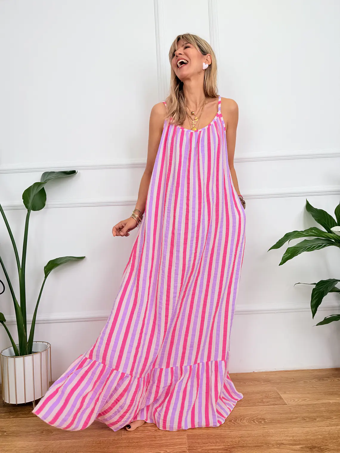 Nerida Maxi Dress Fuchsia/Purple 25255 (1.) 2