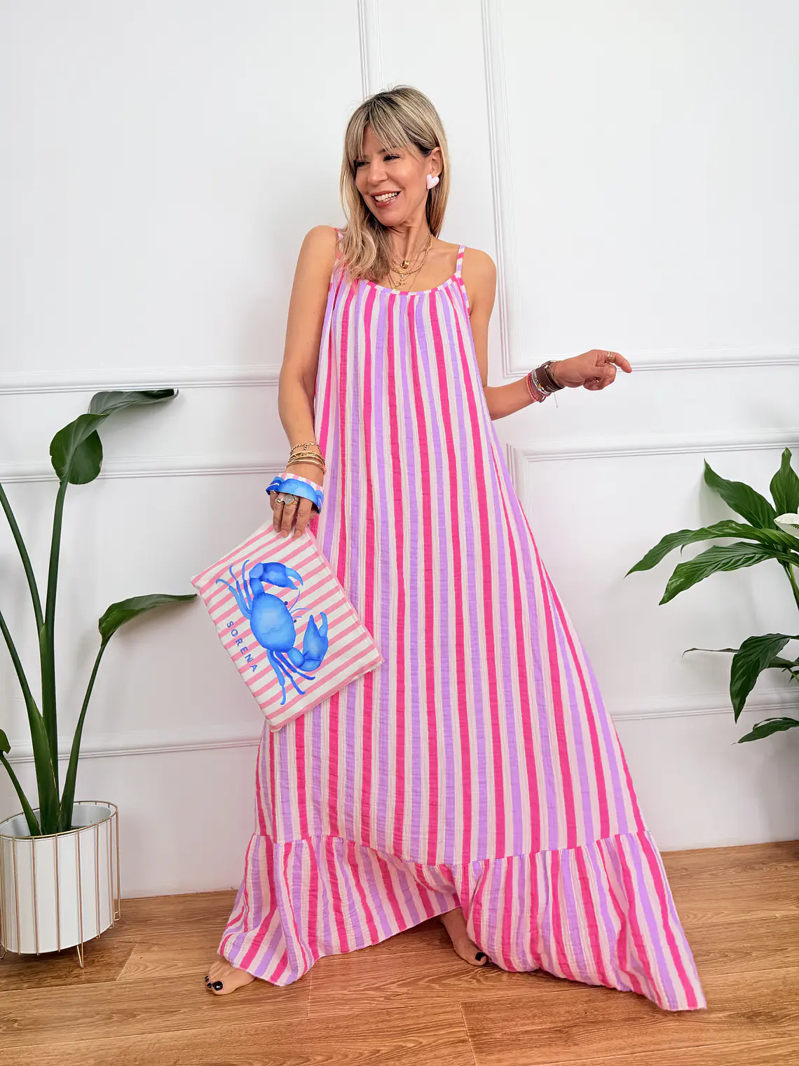 Nerida Maxi Dress Fuchsia/Purple 25255 (1.) 1