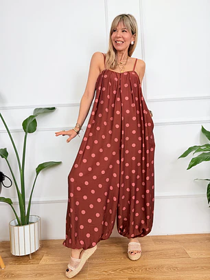 Yoselin Jumpsuit Burgundy 59028 