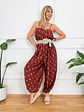 Yoselin Jumpsuit Burgundy 59028  - thumbnail 3