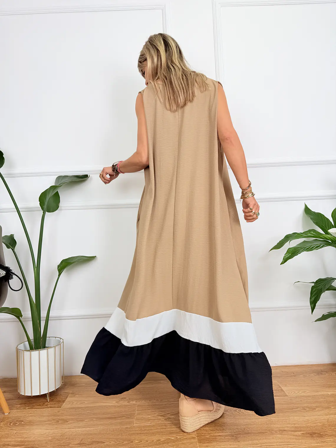 Fernanda Dress Beige 6239 3