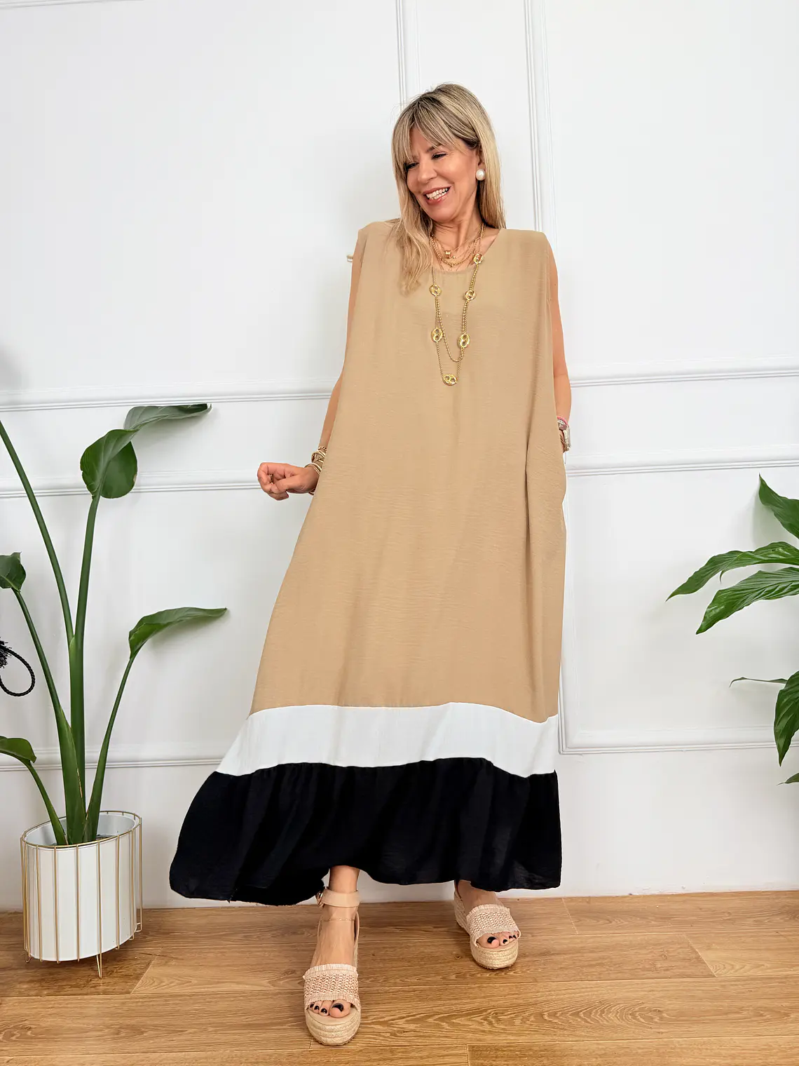 Fernanda Dress Beige 6239 2