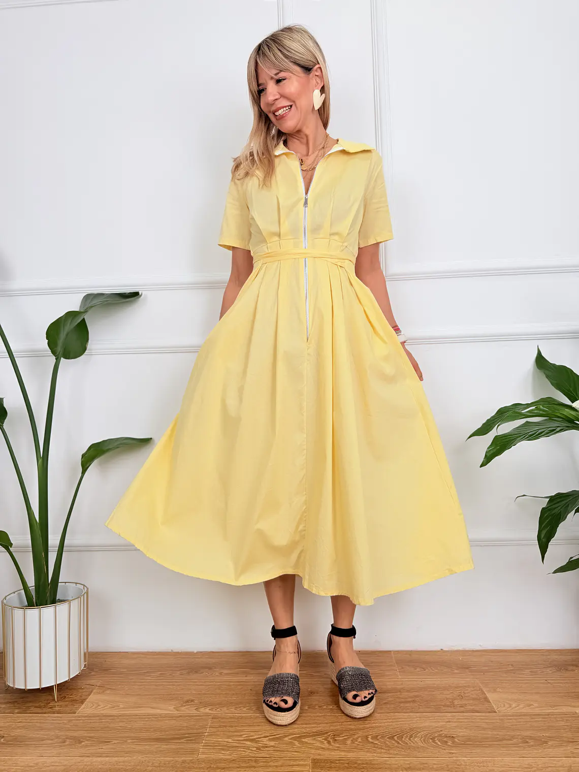 Lior Dress Υellow AP57790 1