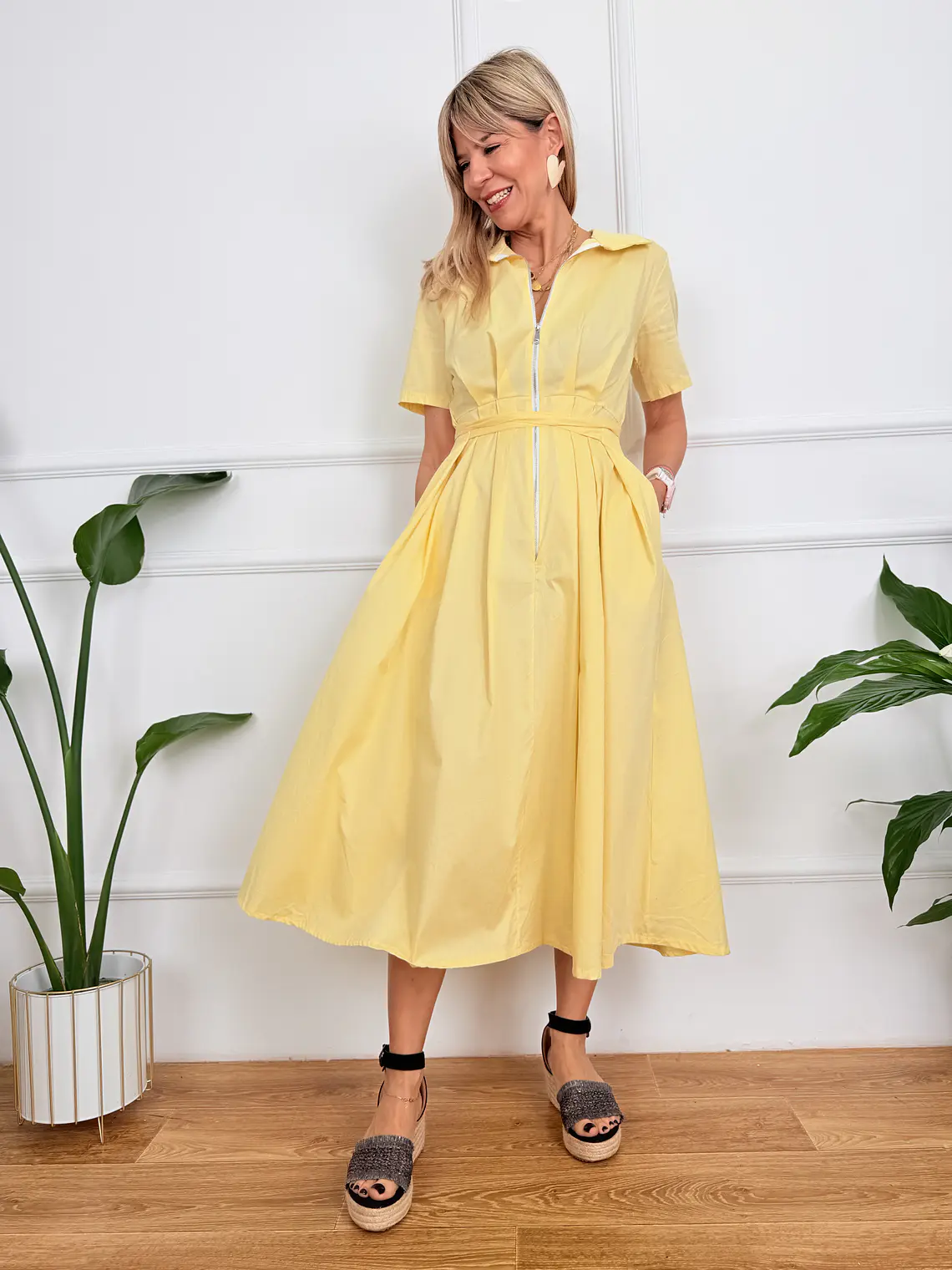 Lior Dress Υellow AP57790 2