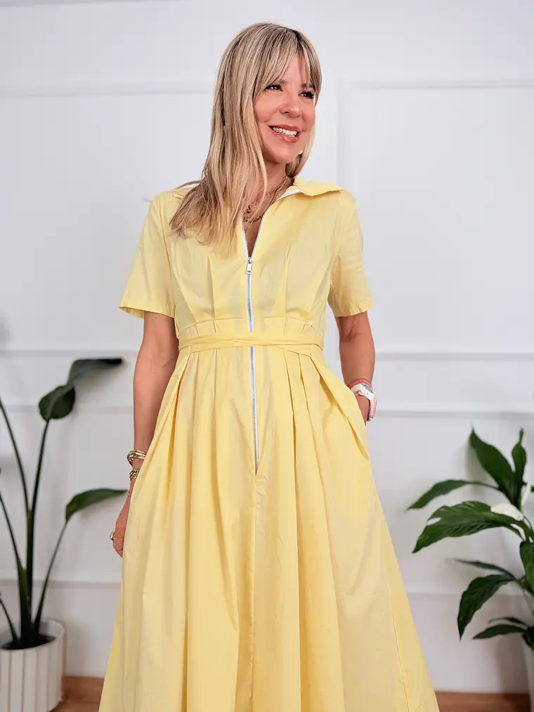 Lior Dress Υellow AP57790 4